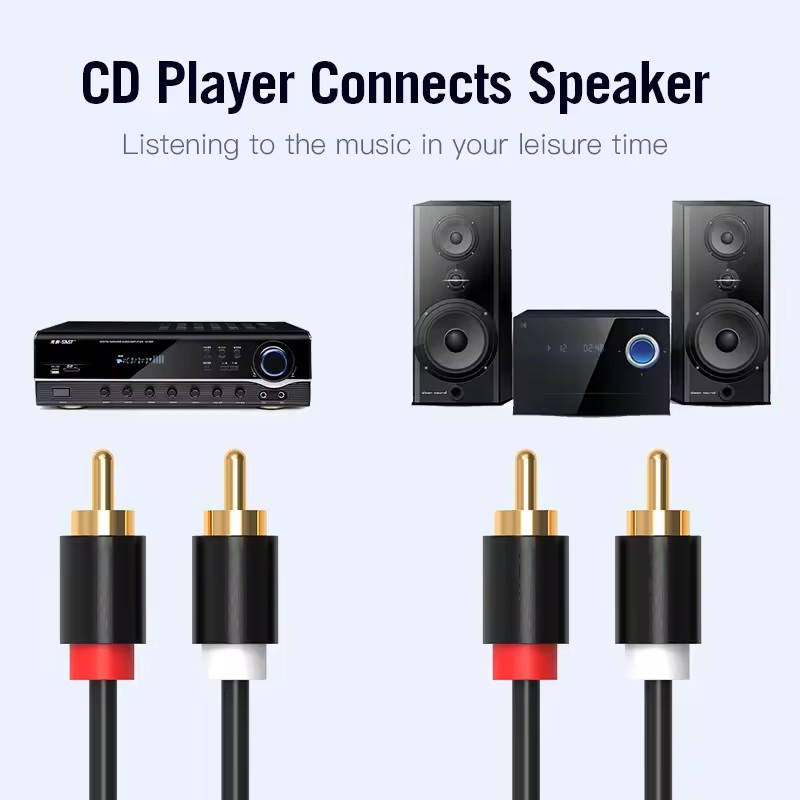 Câble RCA stéréo HIFI 2RCA ver - Audio Home Cinema avis et prix